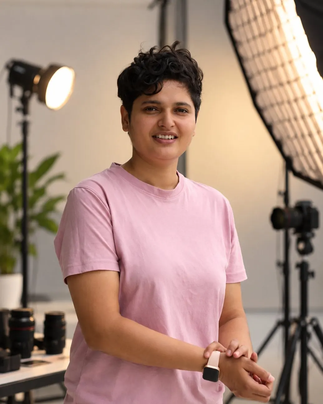 The Sparkeye photographer in the Gurgaon studio