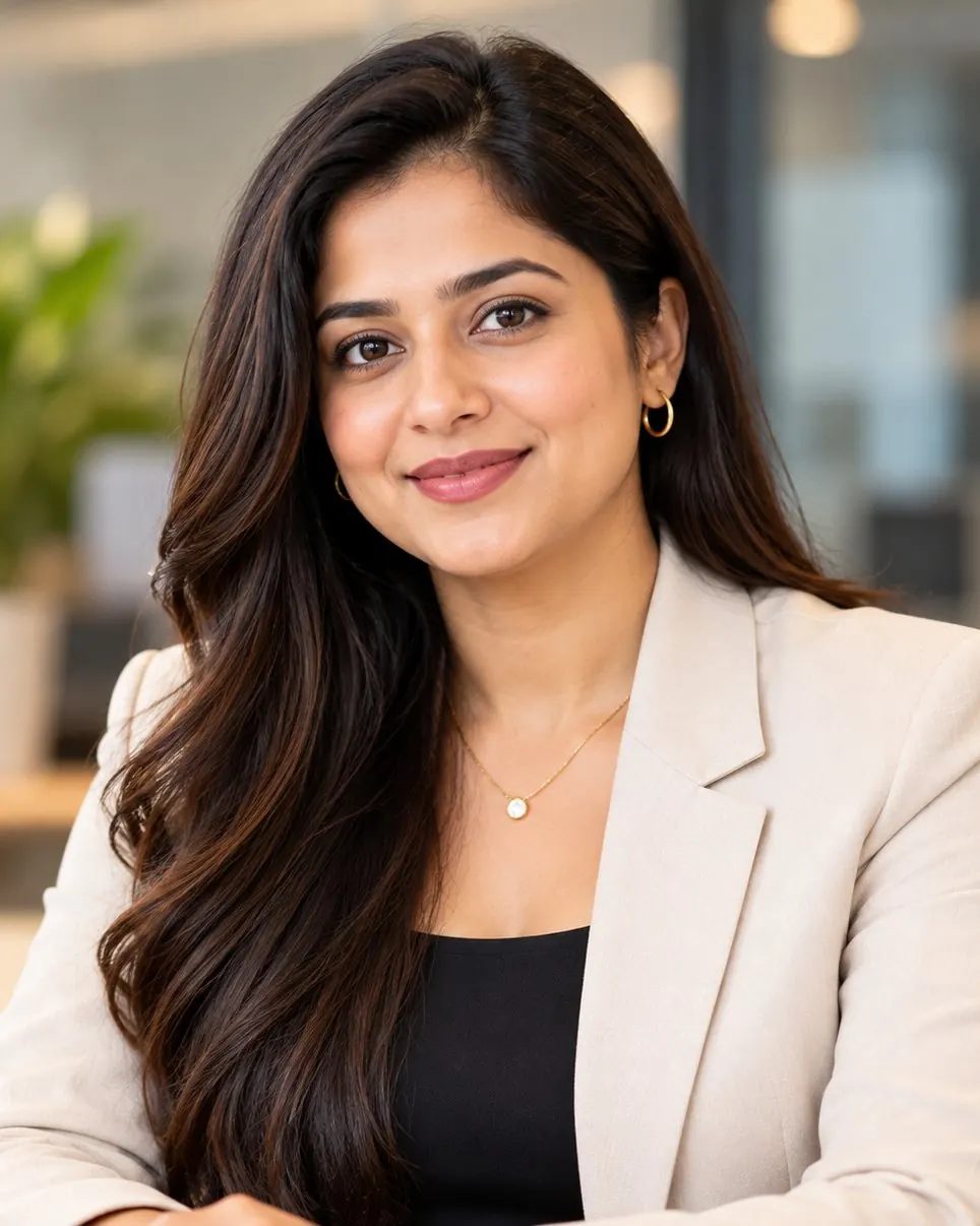 Professional leadership headshot for a Gurgaon company